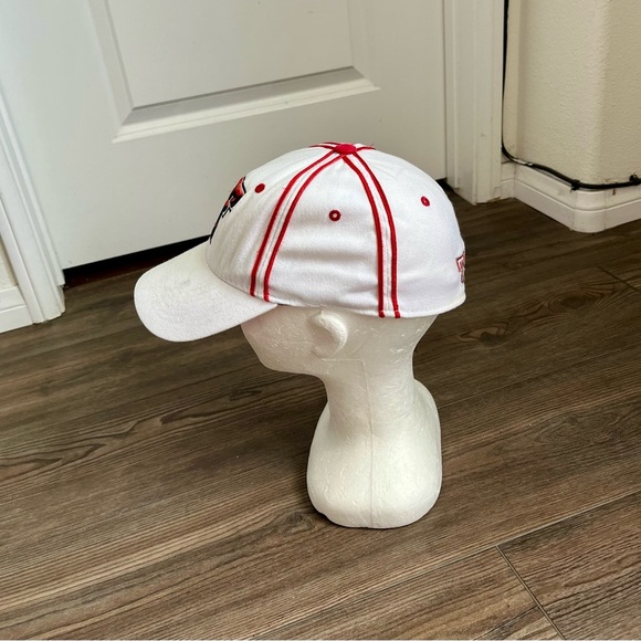 Top of the World White and Red Party Hat - Picture 2 of 9